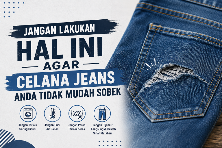 Jangan Lakukan Hal Ini Agar Celana Jeans Anda Tidak Mudah Sobek